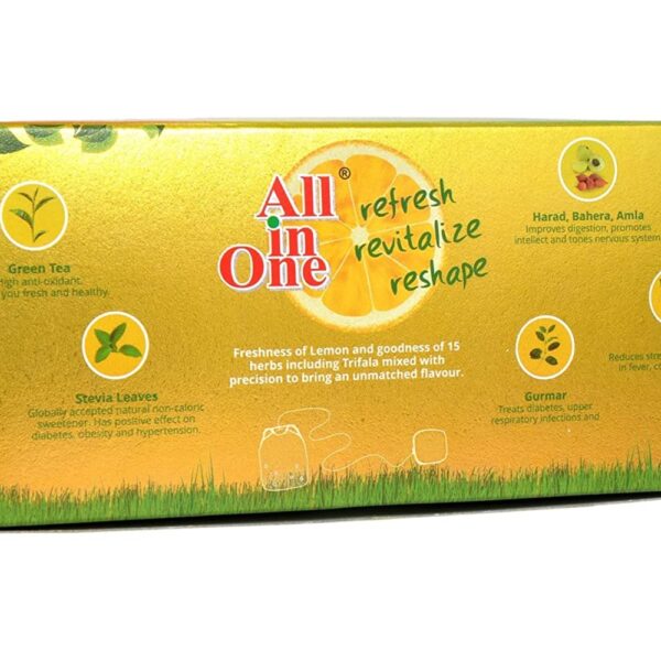Sugar-Less Herbal Lemon Green Tea - Image 3